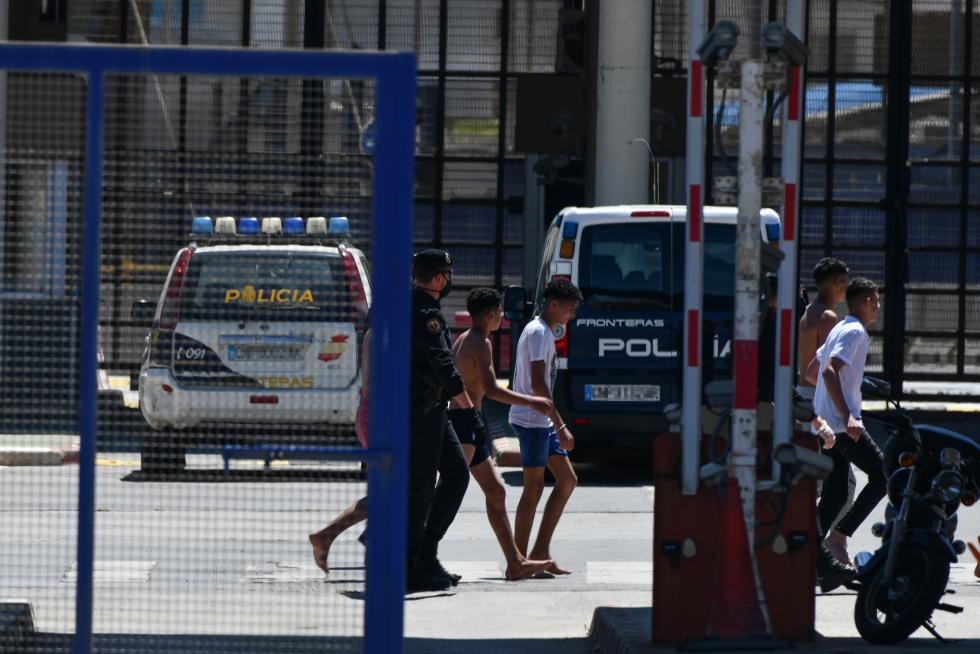 Llegada masiva de migrantes a Ceuta.