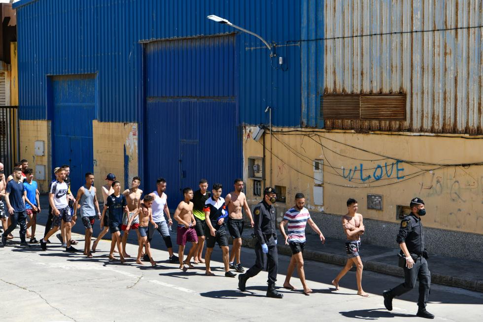 Llegada masiva de migrantes a Ceuta.
