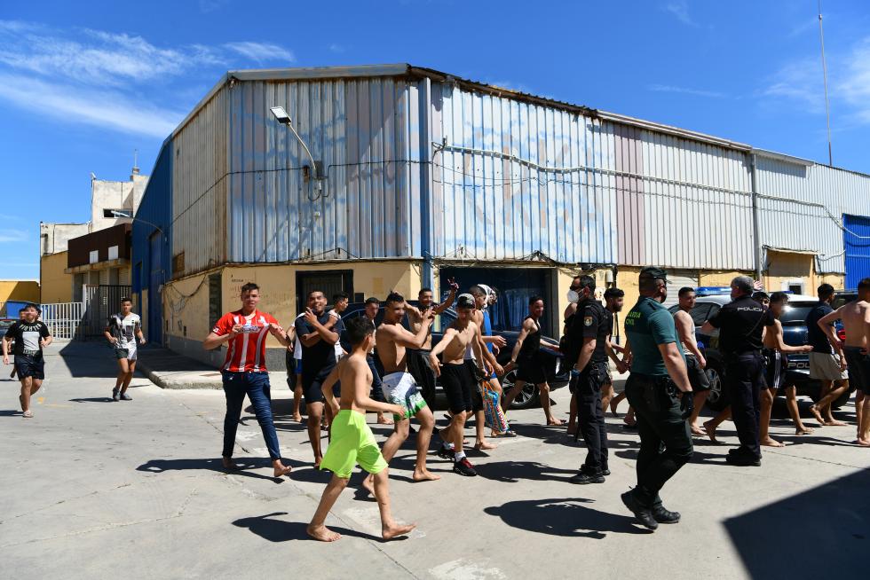 Llegada masiva de migrantes a Ceuta.