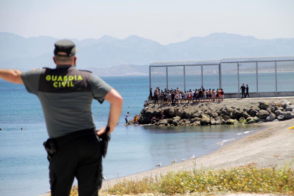 Llegada masiva de migrantes a Ceuta.