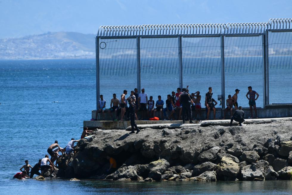 Llegada masiva de migrantes a Ceuta.