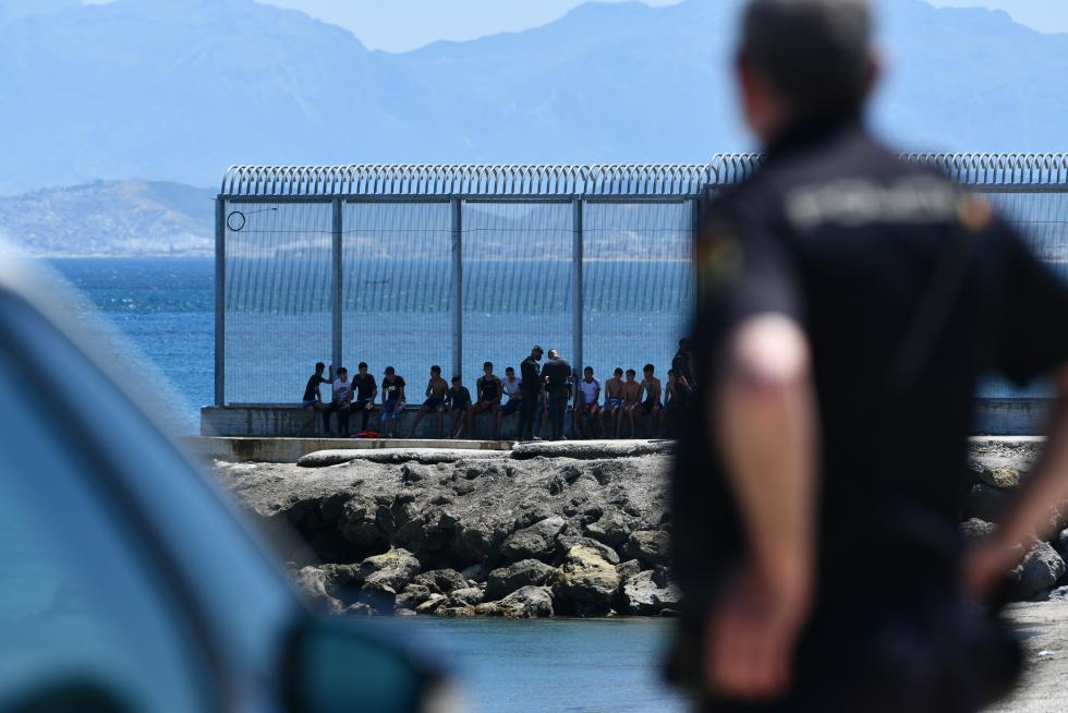 Llegada masiva de migrantes a Ceuta.