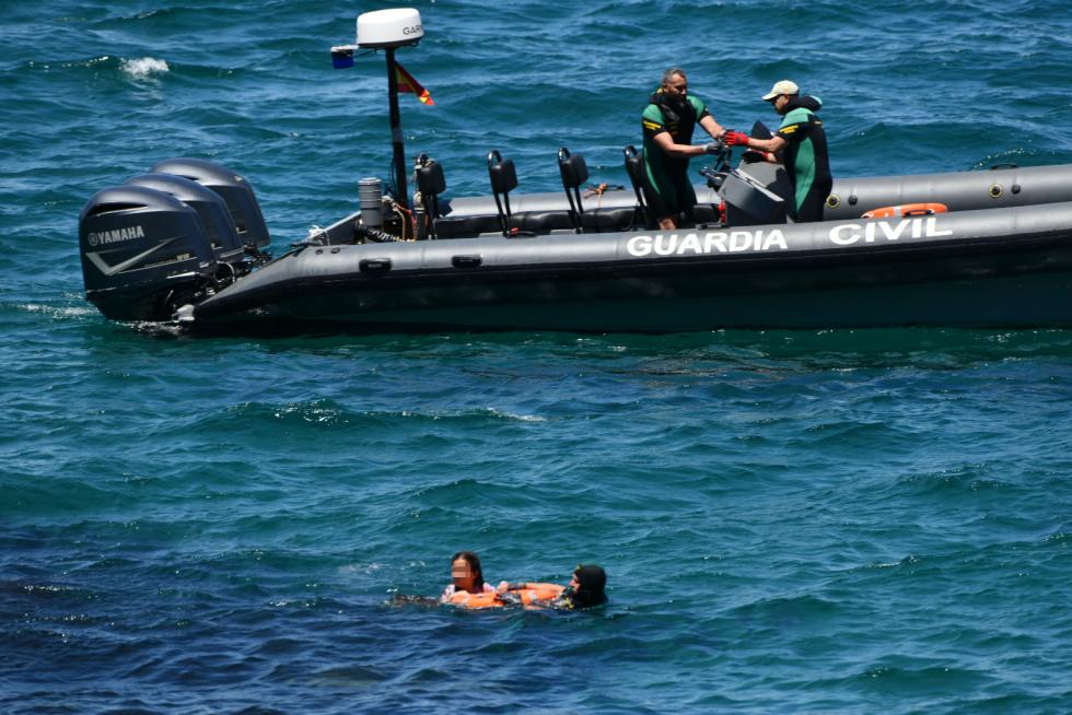 Llegada masiva de migrantes a Ceuta.