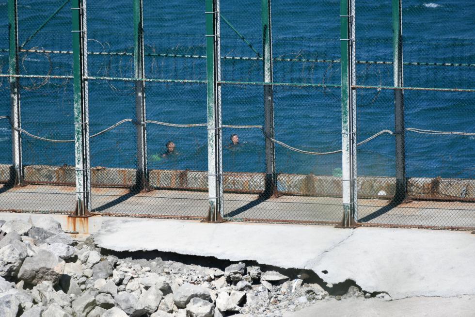 Llegada masiva de migrantes a Ceuta.