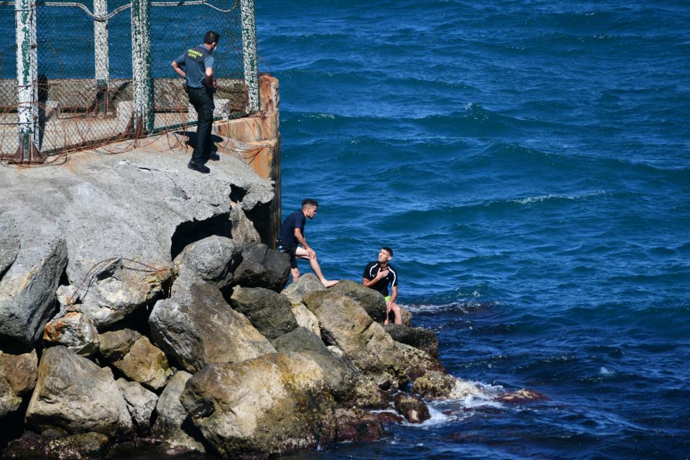 Llegada masiva de migrantes a Ceuta.
