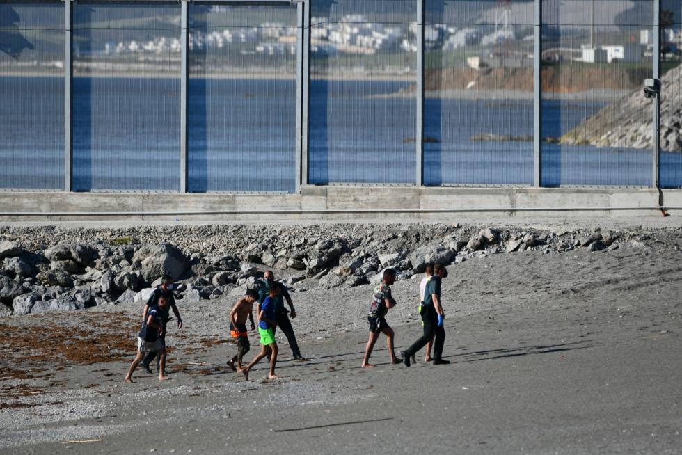 Llegada masiva de migrantes a Ceuta.