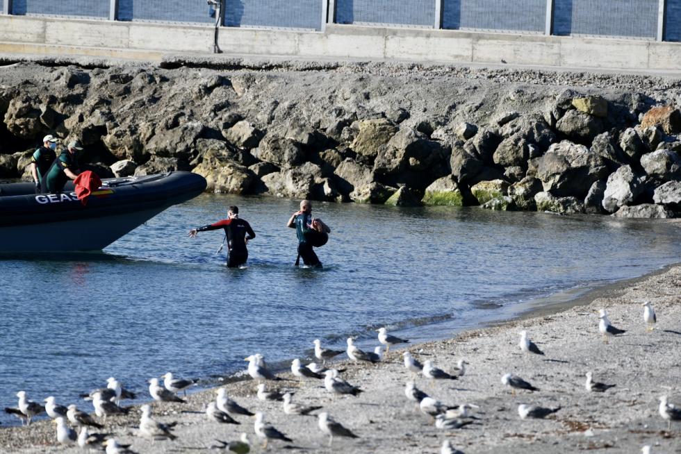 Llegada masiva de migrantes a Ceuta.