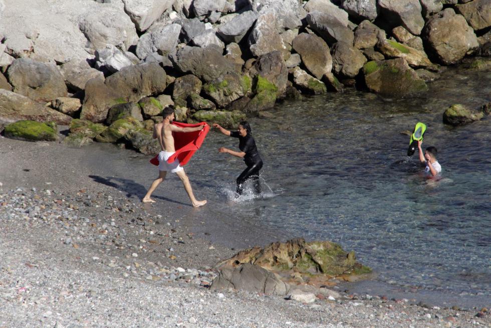 Llegada masiva de migrantes a Ceuta.