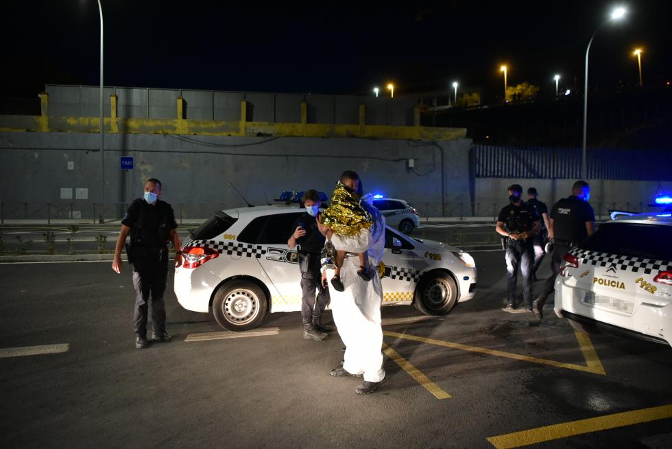 Llegada masiva de migrantes a Ceuta.