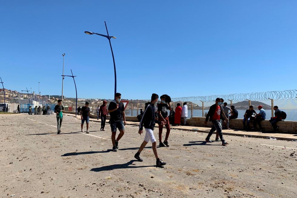 Frontera del Tarajal con Marruecos