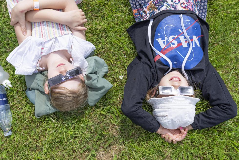 Partial solar eclipse in Denmark