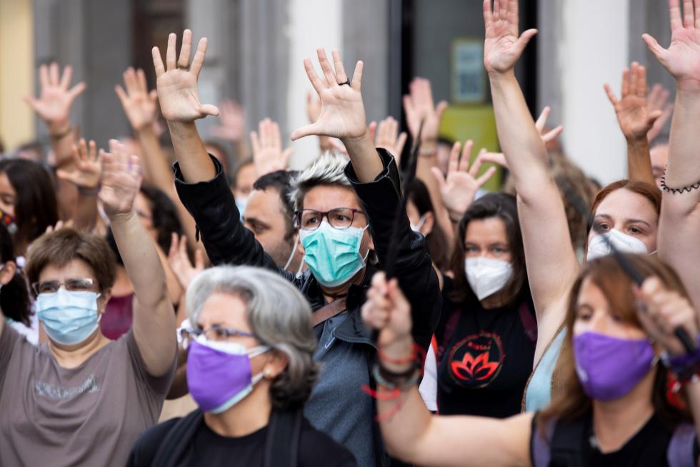 Concentraciones en diferentes ciudades de España contra la violencia machista