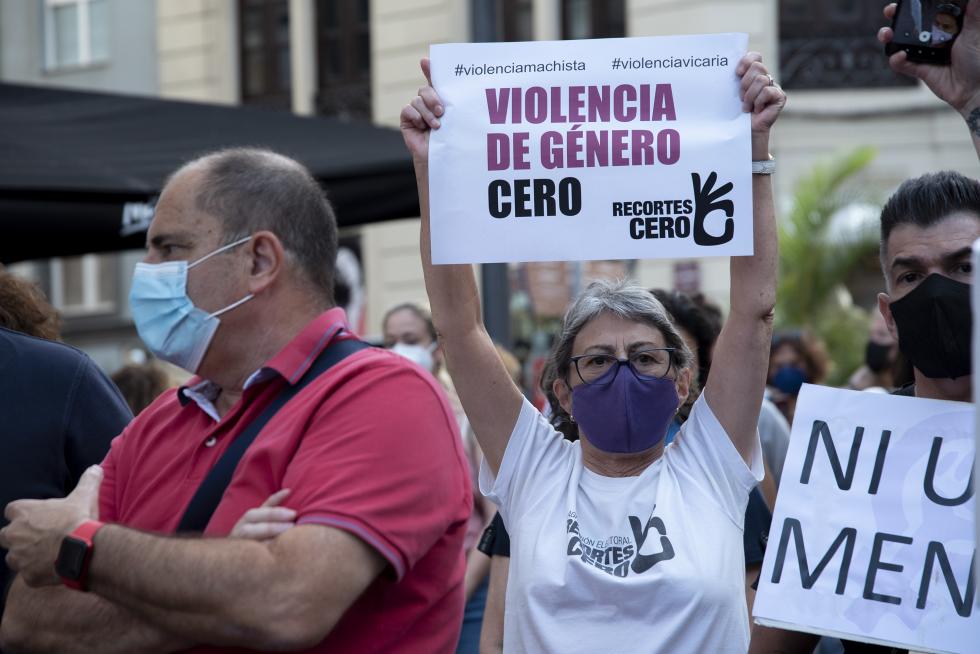Concentraciones en diferentes ciudades de España contra la violencia machista