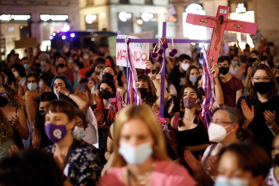 Concentraciones en diferentes ciudades de España contra la violencia machista