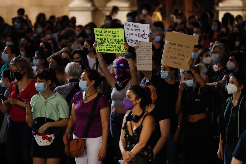 Concentraciones en diferentes ciudades de España contra la violencia machista