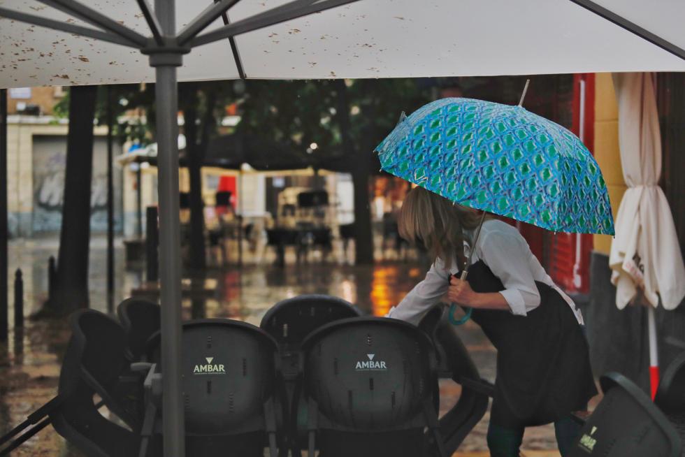 Fuerte tormenta en Zaragoza