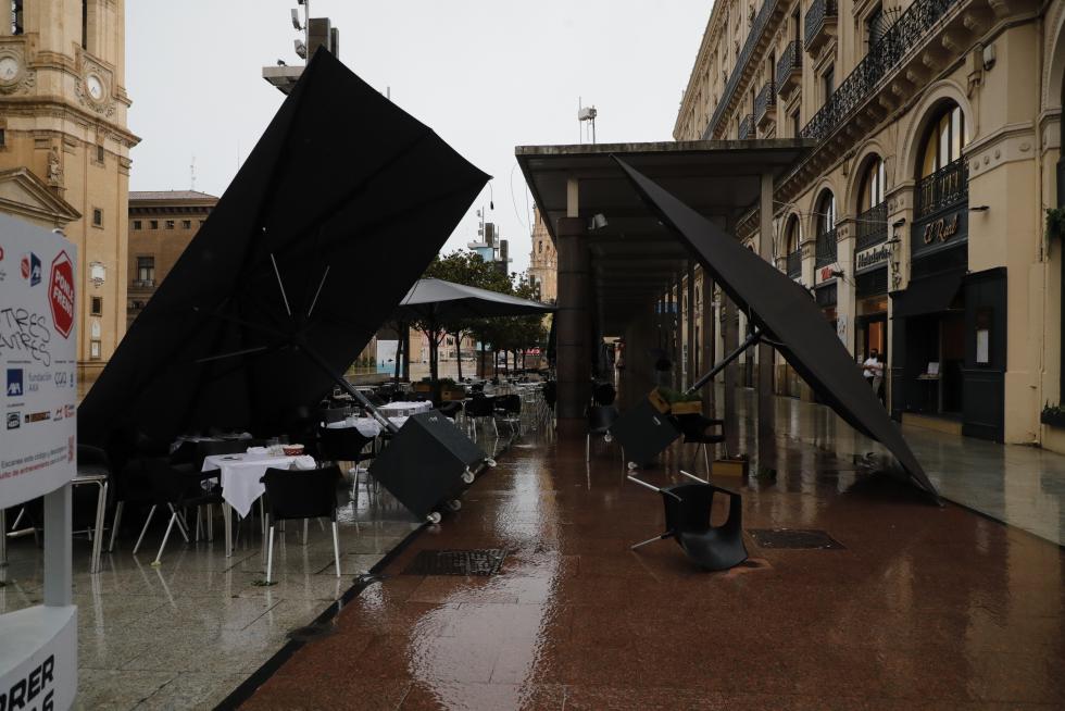 Fuerte tormenta en Zaragoza
