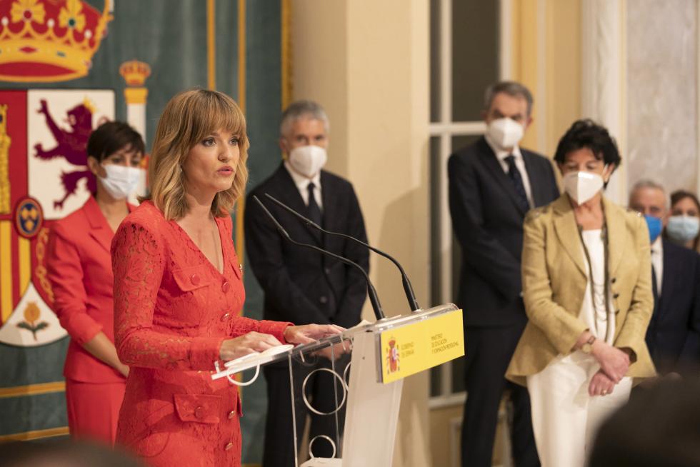 Toma de posesión de Pilar Alegría como ministra de Educación