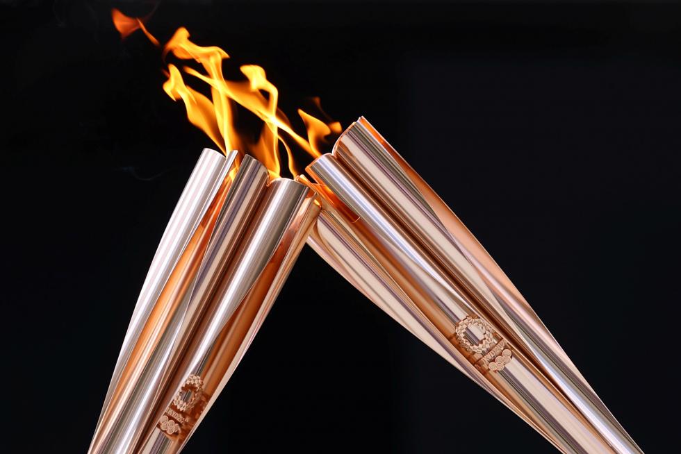 Tokyo 2020 Olympics - Arrival Ceremony for Tokyo 2020 Olympic Torch Relay