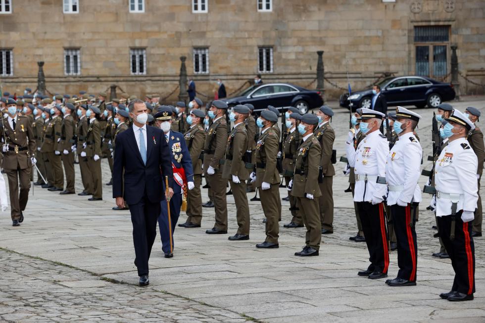 Los reyes de España presiden la ofrenda al Apóstol Santiago
