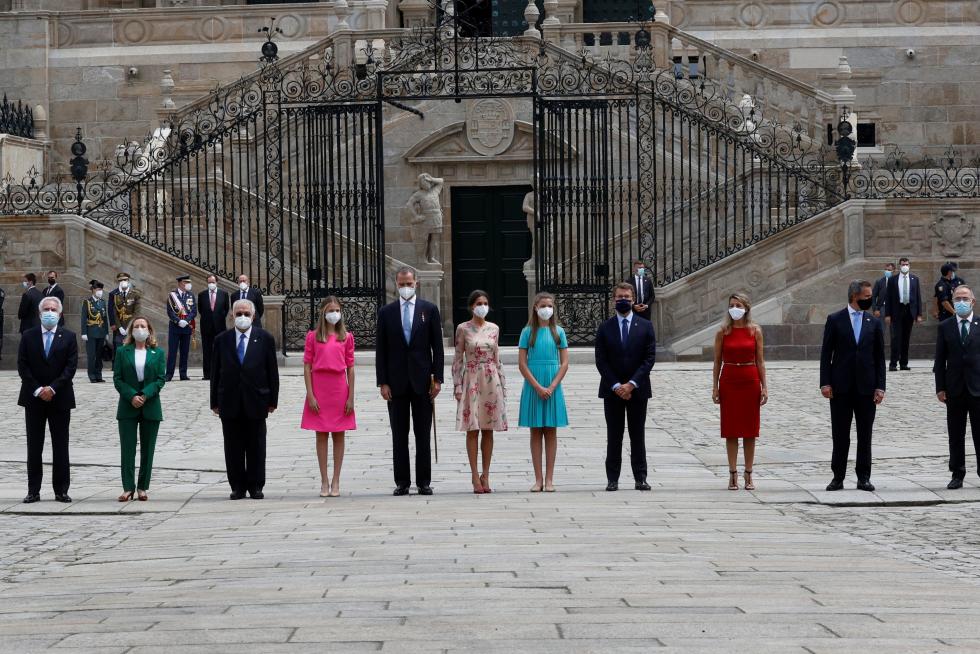 Los reyes de España presiden la ofrenda al Apóstol Santiago