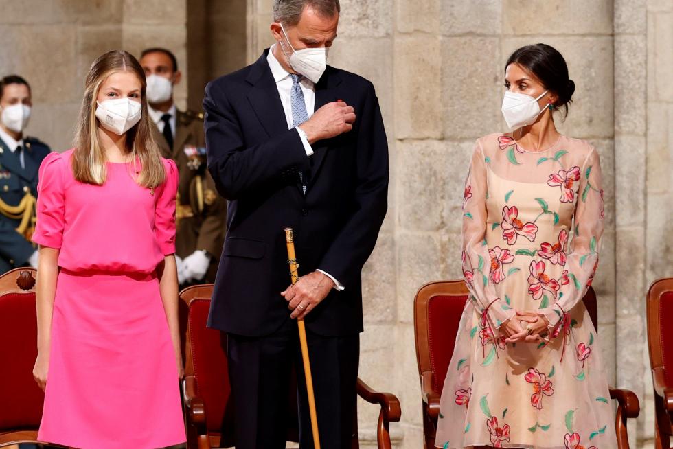 Los reyes de España presiden la ofrenda al Apóstol Santiago