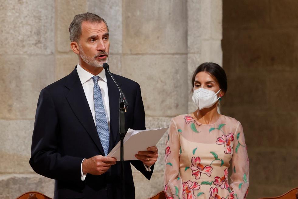 Los reyes de España presiden la ofrenda al Apóstol Santiago