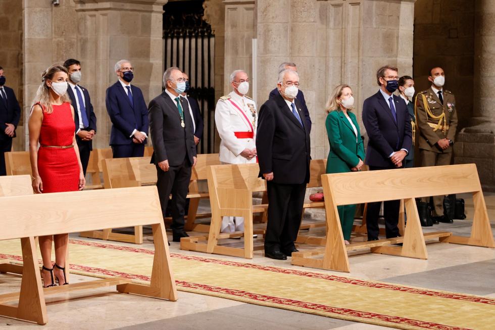 Los reyes de España presiden la ofrenda al Apóstol Santiago
