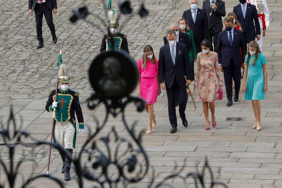 Los reyes de España presiden la ofrenda al Apóstol Santiago