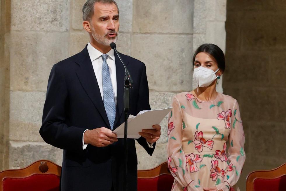 Los reyes de España presiden la ofrenda al Apóstol Santiago