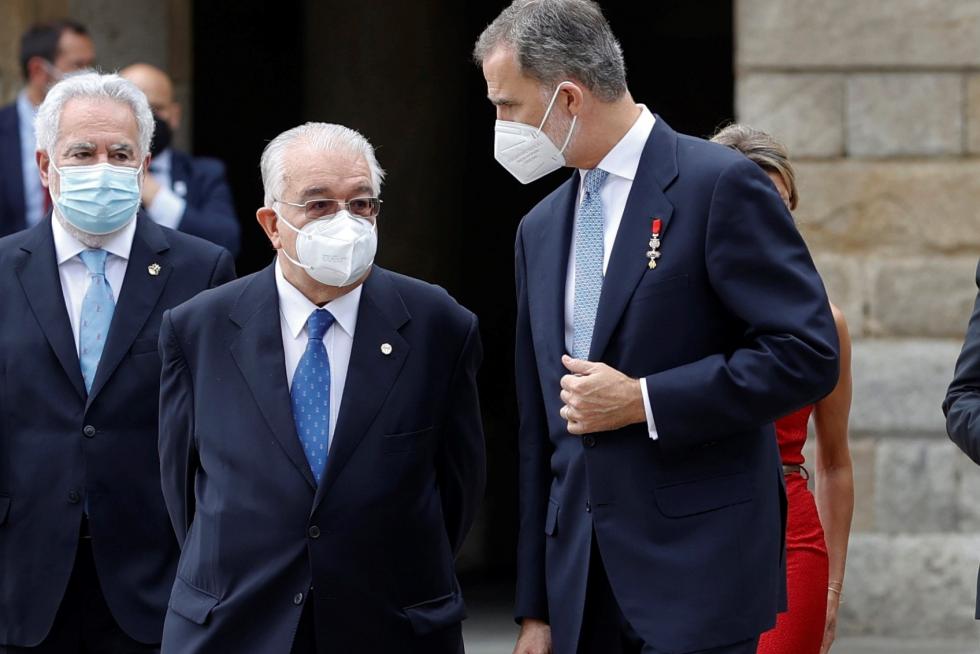 Los reyes de España presiden la ofrenda al Apóstol Santiago