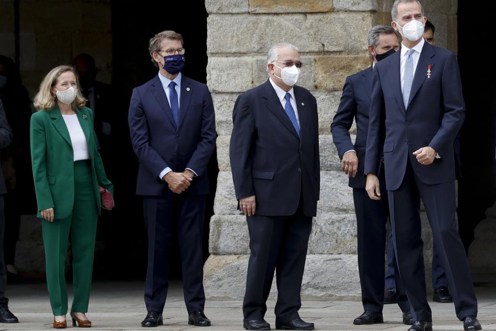 Los reyes de España presiden la ofrenda al Apóstol Santiago