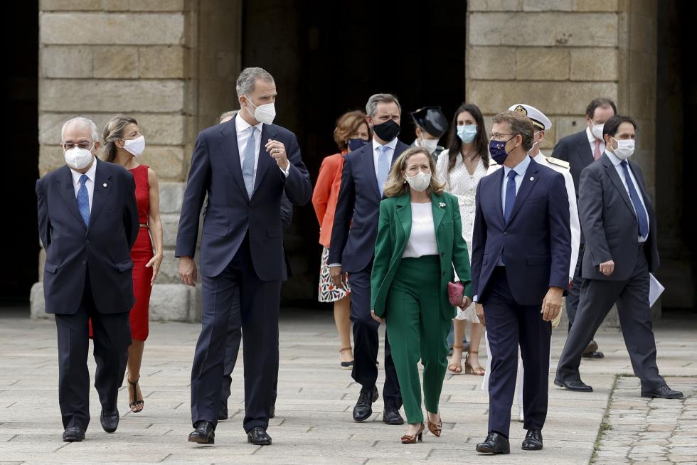 Los reyes de España presiden la ofrenda al Apóstol Santiago