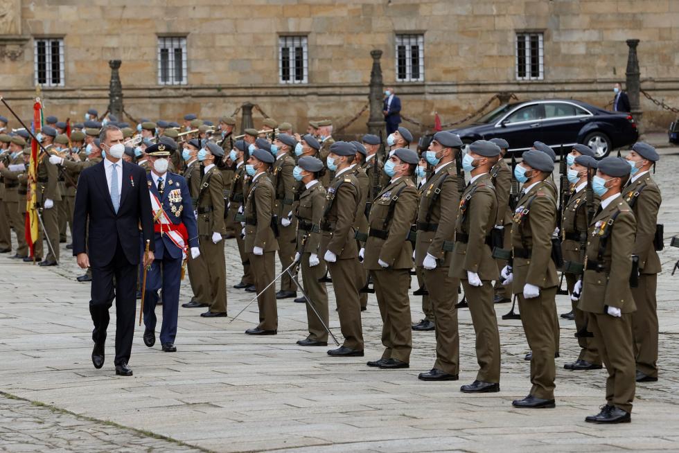 Los reyes de España presiden la ofrenda al Apóstol Santiago