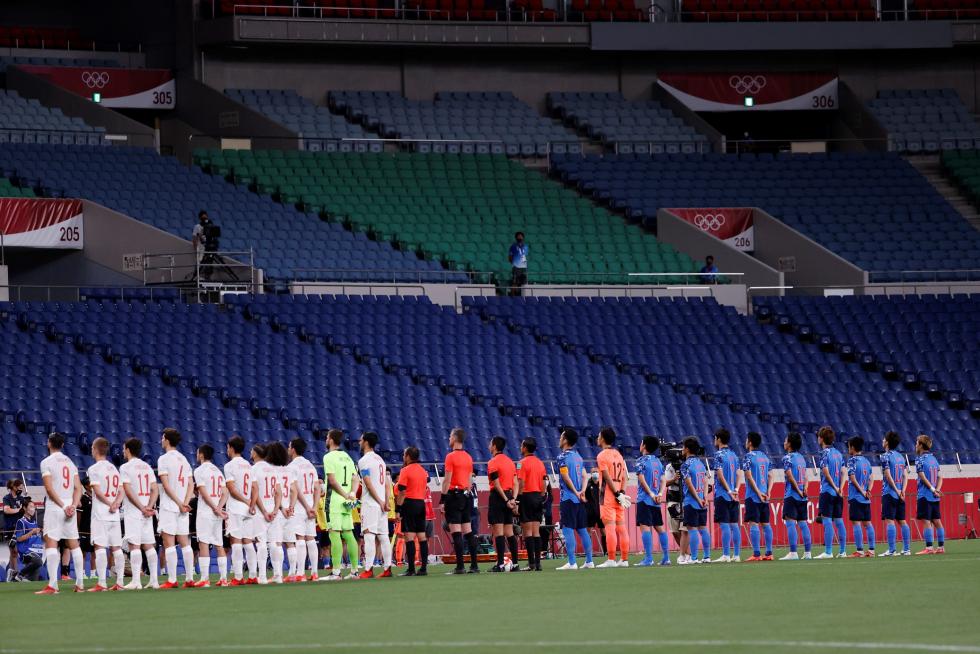 Foto partido de semifinales de los Juegos Olímpicos Tokio 2020: Japón-España