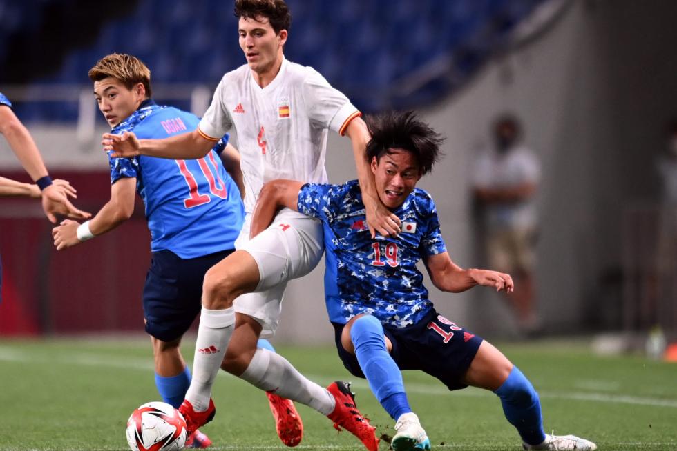 Foto partido de semifinales de los Juegos Olímpicos Tokio 2020: Japón-España
