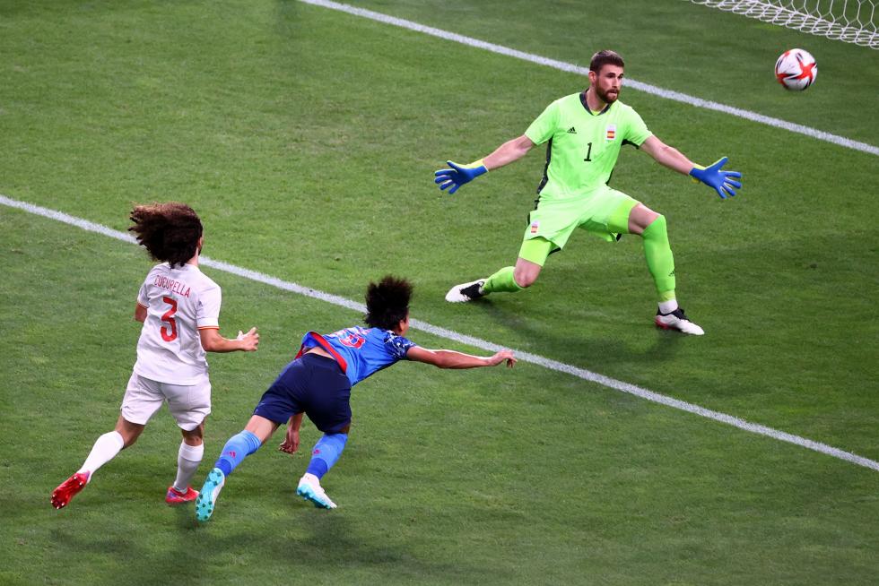 Foto partido de semifinales de los Juegos Olímpicos Tokio 2020: Japón-España