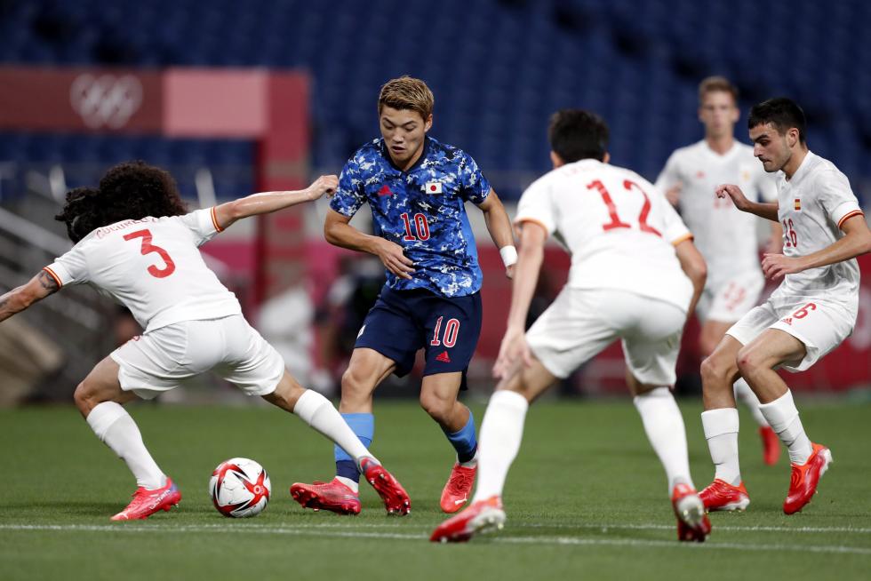 Foto partido de semifinales de los Juegos Olímpicos Tokio 2020: Japón-España