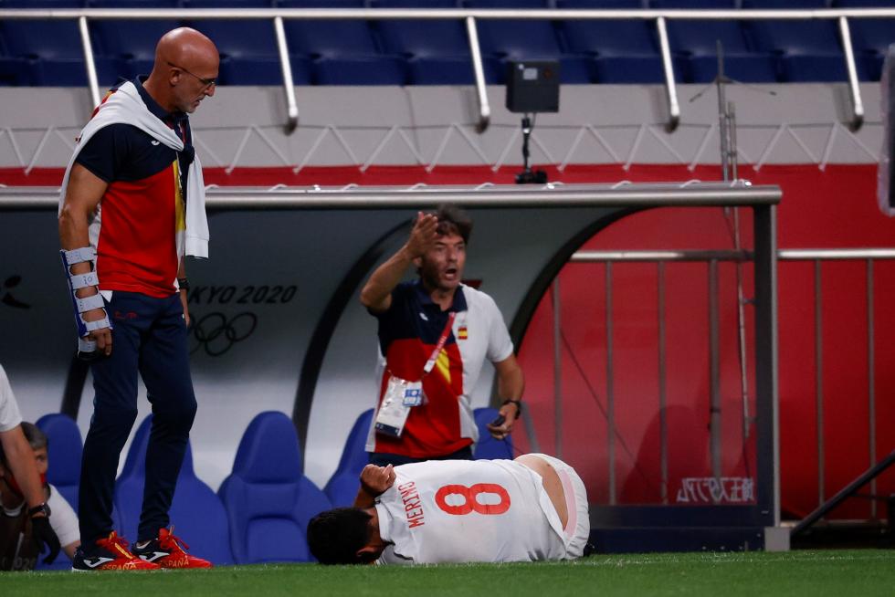 Foto partido de semifinales de los Juegos Olímpicos Tokio 2020: Japón-España