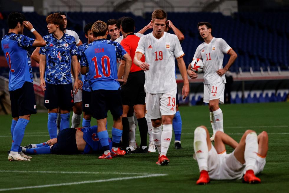 Foto partido de semifinales de los Juegos Olímpicos Tokio 2020: Japón-España