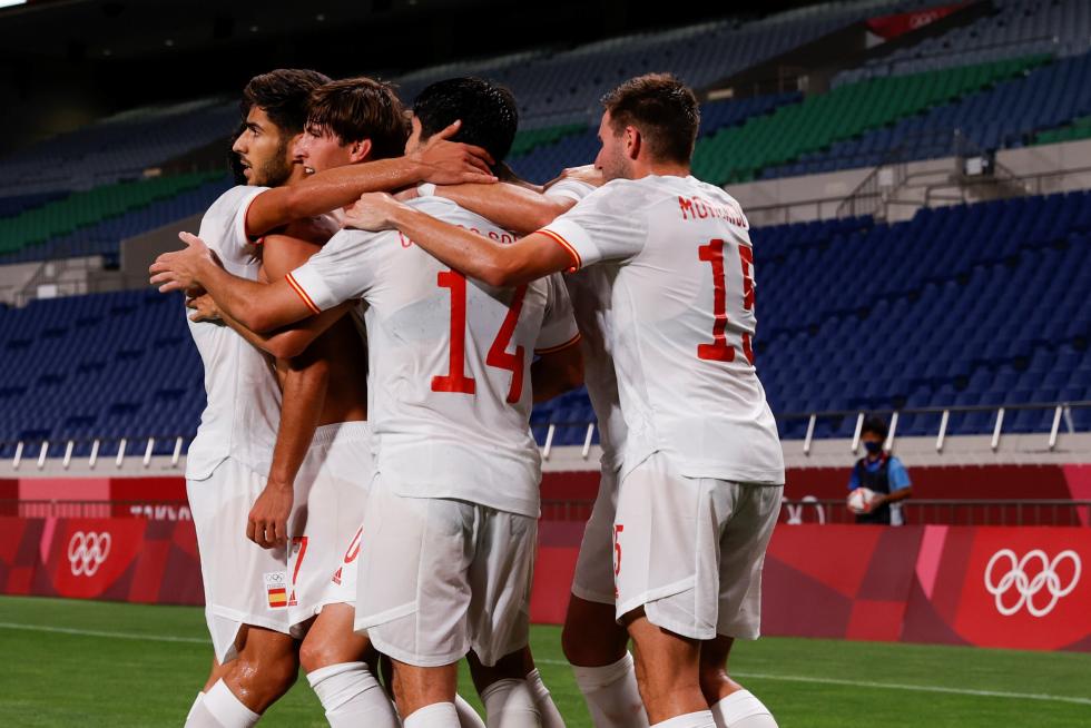 Foto partido de semifinales de los Juegos Olímpicos Tokio 2020: Japón-España