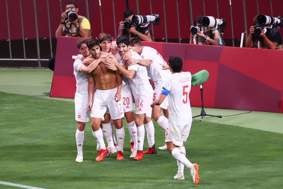 Foto partido de semifinales de los Juegos Olímpicos Tokio 2020: Japón-España