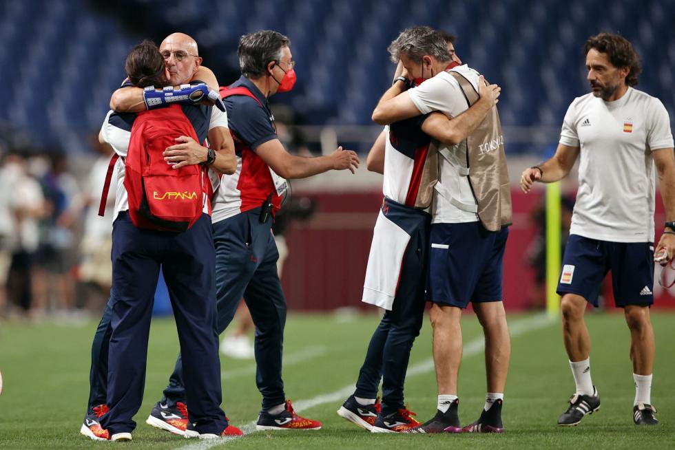 Foto partido de semifinales de los Juegos Olímpicos Tokio 2020: Japón-España