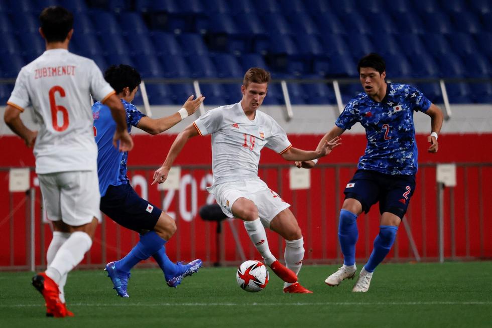 Foto partido de semifinales de los Juegos Olímpicos Tokio 2020: Japón-España