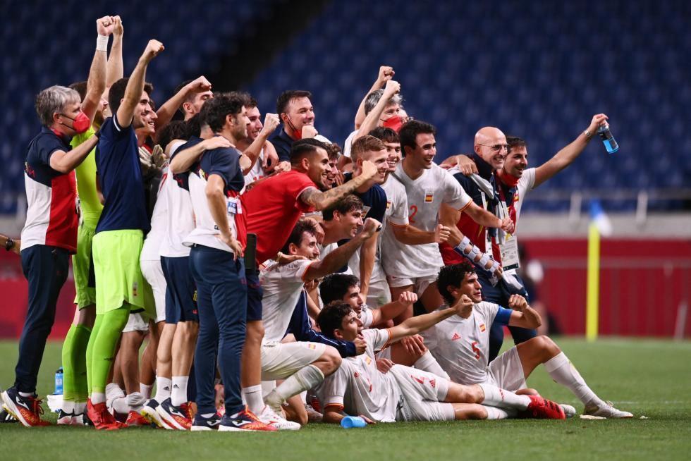 Foto partido de semifinales de los Juegos Olímpicos Tokio 2020: Japón-España