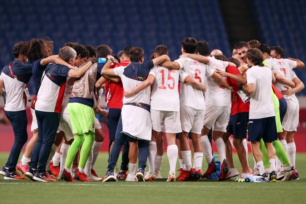 Foto partido de semifinales de los Juegos Olímpicos Tokio 2020: Japón-España