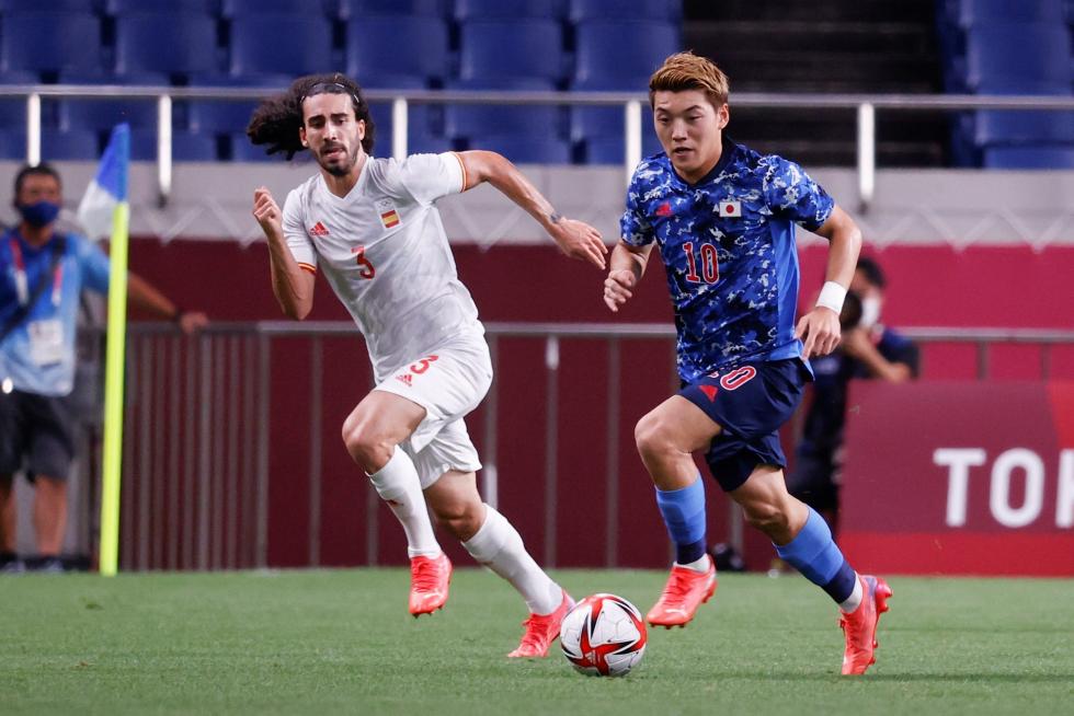 Foto partido de semifinales de los Juegos Olímpicos Tokio 2020: Japón-España