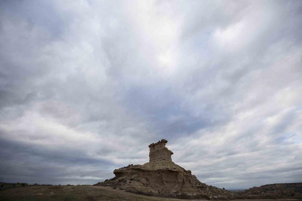 El paisaje de Jubierre (Castejón de Monegros) es uno de los más filmados de Aragón