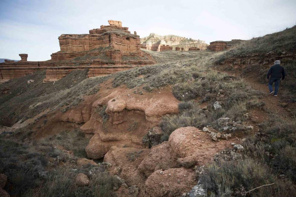 Los "castillos" de Cervera de la Cañada son famosos en la comarca de Calatayud