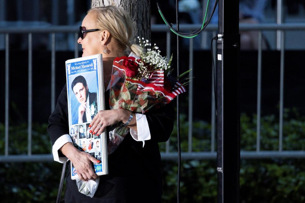 Homenajes a las víctimas de los atentados del 11-S en Nueva York.